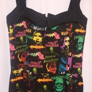Universal Studios Monsters Rock Rebel Small Dress